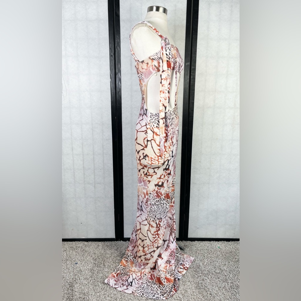 Outcast CASSIA PRINTED MAXI DRESS AZULE. M - Picture 7 of 14